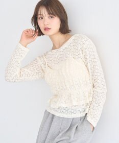 earth music&ecology SET2点カットレースプルオーバー＋ビスチェ