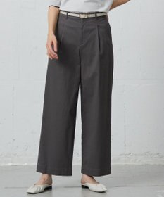 J.PRESS LADIES 【洗える】20チノストレッチ ワイドパンツ