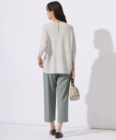 J.PRESS LADIES 【WEB限定カラーあり・洗える】SILKY RAYON STRETCH ボーダー ニット