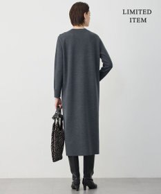 ICB 【WEB限定】 ウールブレンドダブルフェイス ニットワンピース