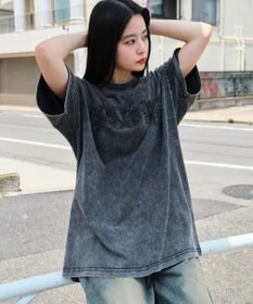 WEGO 【ユニセックス着用ITEM】スノーウォッシュダメージアップリケT（SS）
