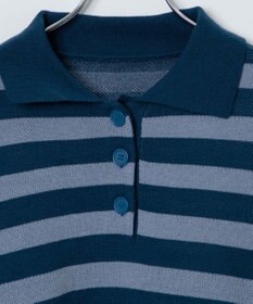 WEGO ボーダーニットポロ