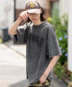 WEGO 【ユニセックス着用ITEM】スノーウォッシュダメージアップリケT（SS）