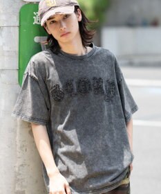 WEGO 【ユニセックス着用ITEM】スノーウォッシュダメージアップリケT（SS）