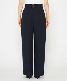 uncrave 【防シワ・洗濯機洗い可】ウォッシャブル ダブルクロス ワイドパンツ