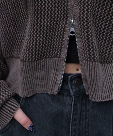 WEGO ヴィンテージウォッシュメッシュパーカー