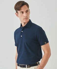 GOTAIRIKU 2年連続売上NO1【仕事で着られる】キレイめ 鹿の子ビズポロシャツ ライトネイビー