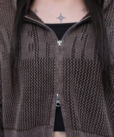 WEGO ヴィンテージウォッシュメッシュパーカー