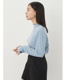 earth music&ecology ラメテレコハイネックプルオーバー