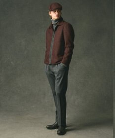 JOSEPH ABBOUD 【イタリア素材/軽量/ストレッチ】ワイドチョークストライプ  ブルゾン