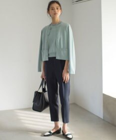 組曲 【ストレッチ・イージーケア】オシャクロス テーパードパンツ