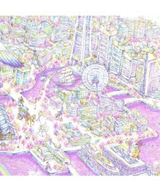 Marca 【伝統横濱スカーフ】YOKOHAMA MINATOMIRAI  大判 シルクツイル スカーフ