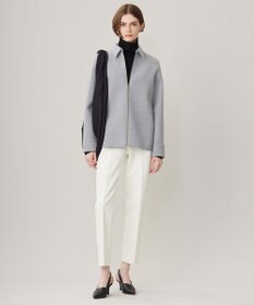 ICB L 【洗える】リヨセルカシミヤスムース ハイネックカットソー