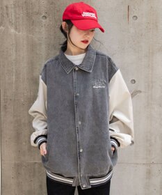 ユニセックス着用ITEM/MLサイズ展開】デニムスタジャン / WEGO