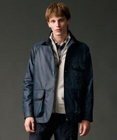 JOSEPH ABBOUD MOUNTAIN 【ストレッチ】ヴィンテージワックスストレッチアウトドア ブルゾン