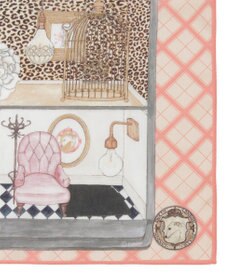 MOONBAT SWASH LONDON(スウォッシュロンドン） コットンハンカチーフ DOLLSHOUSE SURREALIST 52×52 日本製