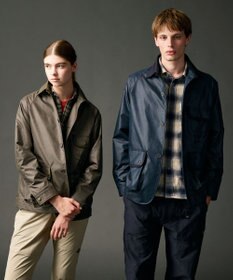 JOSEPH ABBOUD MOUNTAIN 【ストレッチ】ヴィンテージワックスストレッチアウトドア ブルゾン