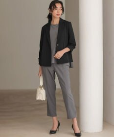 組曲 【WEB限定】ジョーゼットジャージー ティアード ブラウス