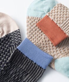 TRICOTE バンピーパッチワークソックス