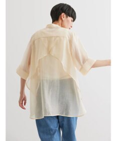 AMERICAN HOLIC シアーバックフレアＷポケットシャツチュニック