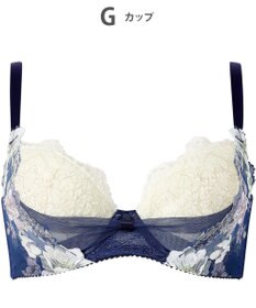 WACOAL ブラジャー 【リボンブラ 脇すっきり】 脇高設計 着やせシルエット 動いても谷間キープ Gカップまで対応 大きいサイズ レディース BXB443 /ワコール