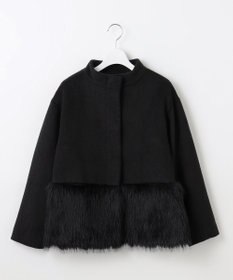 Feroux ウール混 ショートコート