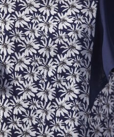 Tiaclasse 【洗える】フレアスリーブ花柄サックワンピース