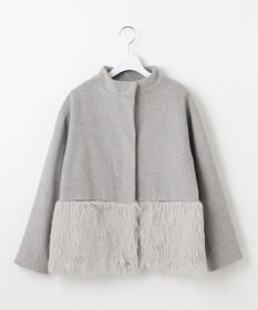 Feroux ウール混 ショートコート