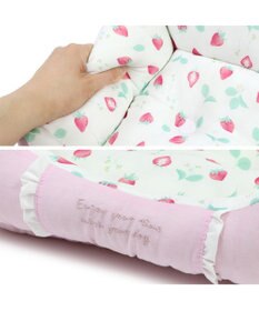 PET PARADISE ペットパラダイス クールカドラー 角型《いちご＆お花柄》 超小型犬 38×32cm S