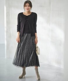 ANY SIS 【洗える】チュールレイヤードプリーツ スカート