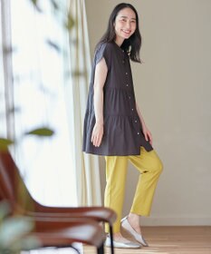 ANY 【洗濯機可能】シルキーソフトティアードブラウス