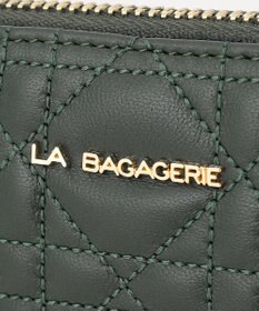 LA BAGAGERIE シープキルティング　ラウンドウォレット