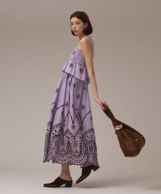 GRACE CONTINENTAL カットワークマキシドレス