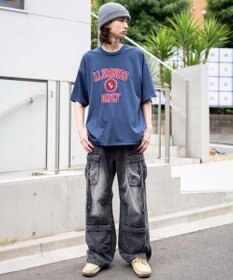 WEGO 【接触冷感/ユニセックス着用ITEM】カレッジロゴグラフィックT（SS）