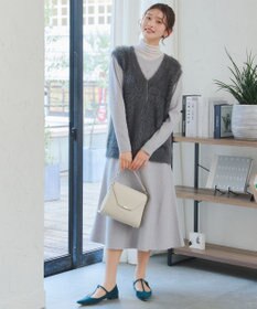 Tiaclasse 【洗える】フェザーニットベスト