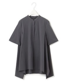 ICB 【接触冷感・UVカット・洗える】ヴィンテージスパンブロード バンドカラーブラウス