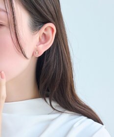 Phoebe 【金属アレルギー対応】クラシックバケットビジューセラミックピアス