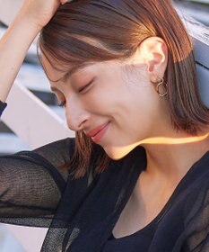 Tiaclasse ダブルリングピアス