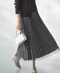 ANY SIS 【洗える】チュールレイヤードプリーツ スカート