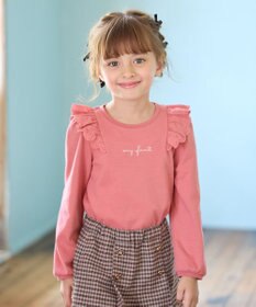 ANY KIDS 肩レース長袖Tシャツ