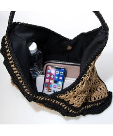 UNBILLION cachecache フリル編みワンハンドルクロッシェトート