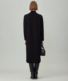 ICB 【洗える】 シルキーウールダブルフェイス ハイネックニットワンピース