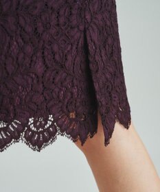 GRACE CONTINENTAL レースタイトドレス