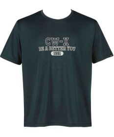 CW-X 【UNISEX】 CW-X トップス 3分袖 カジュアルＴシャツ 少しゆったりとした着用感 吸汗速乾 半袖 ユニセックス DLR105 /ワコール