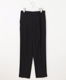 自由区 【XSサイズ～/洗える】ダブルフェイススーティング テーパードパンツ