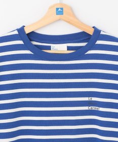 SHARE PARK LADIES 【UVカット】ボーダーロゴ半袖カットワンピース