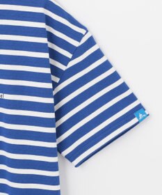 SHARE PARK LADIES 【UVカット】ボーダーロゴ半袖カットワンピース