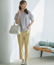 ANY SIS 【接触冷感・UVカット・撥水】クールタッチテーパード パンツ