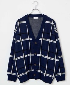 WEGO ルーズフィット総柄カーディガン