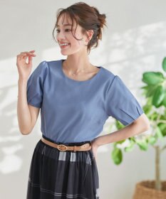 Tiaclasse 【UVケア・接触冷感】“あまラク” タックパフスリーブカットソートップス